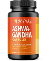 Havasu Nutrition Ashwagandha Pills, Ashwagandha Capsules for Stress Relief, Havasu Nutrition, 90ct