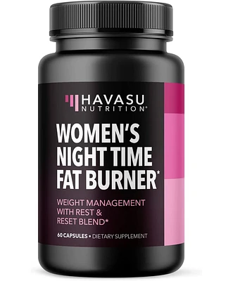 Night Time Fat Burner Capsules for Women, Weight Management for Women, Havasu Nutrition, 60ct