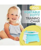 Jool Baby Baby Portable Potty Training Chair with Travel Bag, Foldable, Indoor/Outdoor Use, Camping, Includes 30 Replacement Bags - Unisex