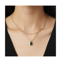 Ana Luisa Layered Necklace Set - Temple Green