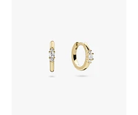 Ana Luisa Gold Huggie Hoops - Kodi