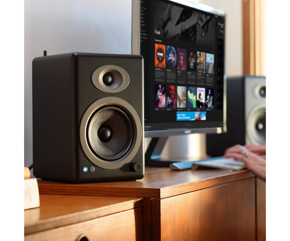 Audioengine A5+ 150W Wireless Bluetooth Home Music System With aptX-hd