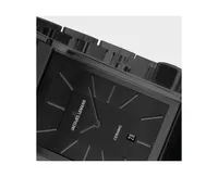 Jacques Lemans Men's Dublin Watch with High-Tech Ceramic Strap, Solid Stainless Steel Ip-Black, 1-1939