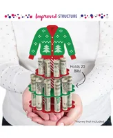 Big Dot of Happiness Ugly Sweater - Diy Holiday and Christmas Party Money Holder Gift - Cash Cake