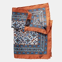 Elizabetta Men's Modena - Large Silk Pocket Square for Men