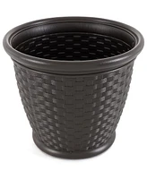 Suncast Sonora Resin Wicker Planter for Indoor & Outdoor Use