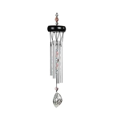 15" Long Wooden Top Gem Wind Chime