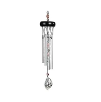 15" Long Wooden Top Gem Wind Chime