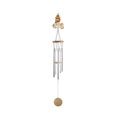 34" Long Wood Silhouette Mermaid Wind Chime