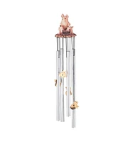 23" Long Pig Round Top Wind Chime