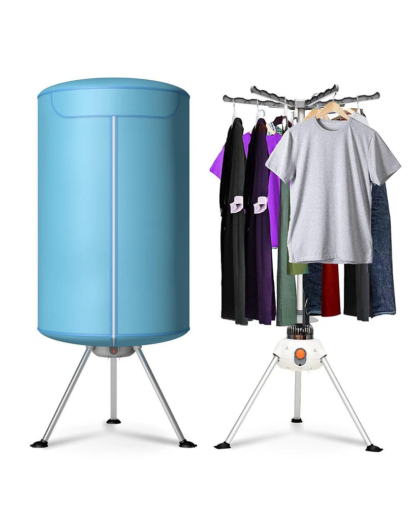 Costway Electric Portable Ventless Laundry Dryer, Folding Drying Machine Heater