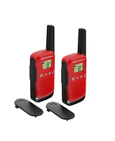 Motofrs Motorola Solutions T110 16 mi. Two-Way Radio Red/Black Alkaline 2-Pack