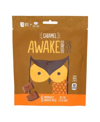 Awake Chocolate - Bag Milk Choco Caramel - Case of 10-2.9 Oz