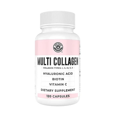 Left Coast Performance Multi Collagen Capsules, Collagen for Skin, Hair, Nails and Joint Health Supplement, 120ct