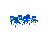 6-pack Kids Plastic Stackable Classroom Chairs