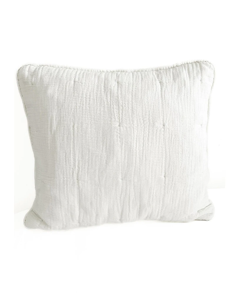 Anaya Home White Easy Cotton Gauze Down Euro Pillow 26x26