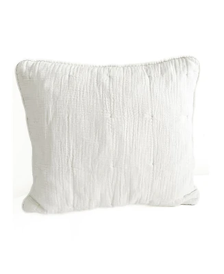 Anaya Home White Easy Cotton Gauze Down Euro Pillow 26x26