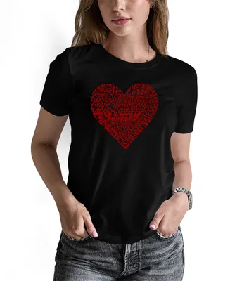 La Pop Art Women's Love Yourself Word Short Sleeve T-shirt