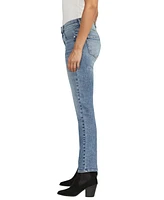 Jag Women's Cassie Mid Rise Slim Straight Leg Jeans