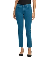 Jag Women's Cassie Mid Rise Slim Straight Leg Pants