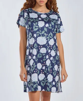iCollection Women's Ultra Soft Sleep Nightgown Dress