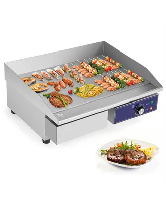 Costway 22'' Commercial Electric Griddle 110V 2000W Flat Top Countertop Grill 122 -572