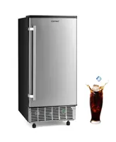 Costway Built-in Ice Maker Free-Standing/Under Counter Machine 80lbs/Day w/ Light