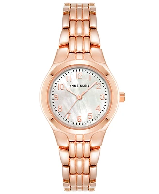 Anne Klein Women's Quartz Rose Gold-Tone Alloy Bracelet Watch, 26mm