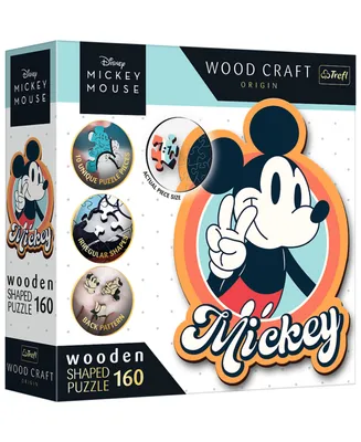 Trefl Wood Craft Disney Mickey 160 Piece Wooden Shape Puzzle