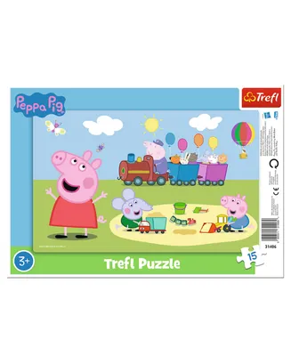 Trefl Frame 15 Piece Peppa Happy Train Puzzle