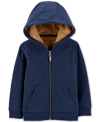 Carter's Toddler Boys Faux-Sherpa-Lined Full-Zip Hoodie
