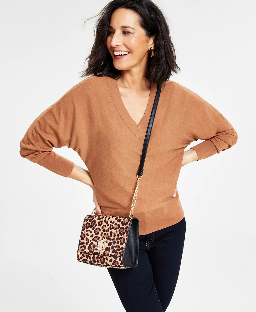 I.n.c. International Concepts Women's V-Neck Sweater, Created for Macy's