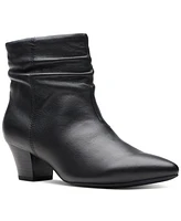 Clarks Women's Teresa Skip Scrunched Dress Ankle Booties