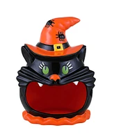 Mr. Halloween 12" Motion-Activated Ceramic Cat Candy Bowl