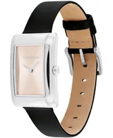 Calvin Klein Women's Two Hand Leather Strap Watch 22.5mm