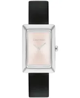 Calvin Klein Women's Two Hand Leather Strap Watch 22.5mm