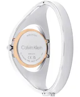 Calvin Klein Women's Two Hand Two-Tone Stainless Steel Bangle Bracelet Watch 30mm - Two