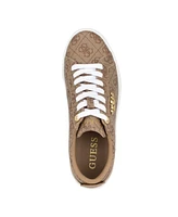 Guess Women's Genza Platform Lace Up Round Toe Sneakers