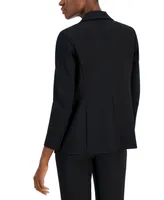 Anne Klein Women's Compression Notched Collar Blazer