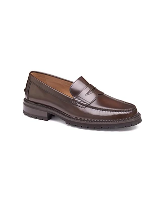 Johnston & Murphy Men's Donnell Leather Penny Loafers - Tan Brush