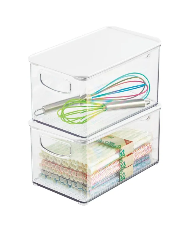 Home Expressions Narrow 2-pc. Stackable Storage Bin, Color: Clear - JCPenney