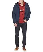 Tommy Hilfiger Men's Softshell Performance Hooded Fleece-Lined Bomber Jacket