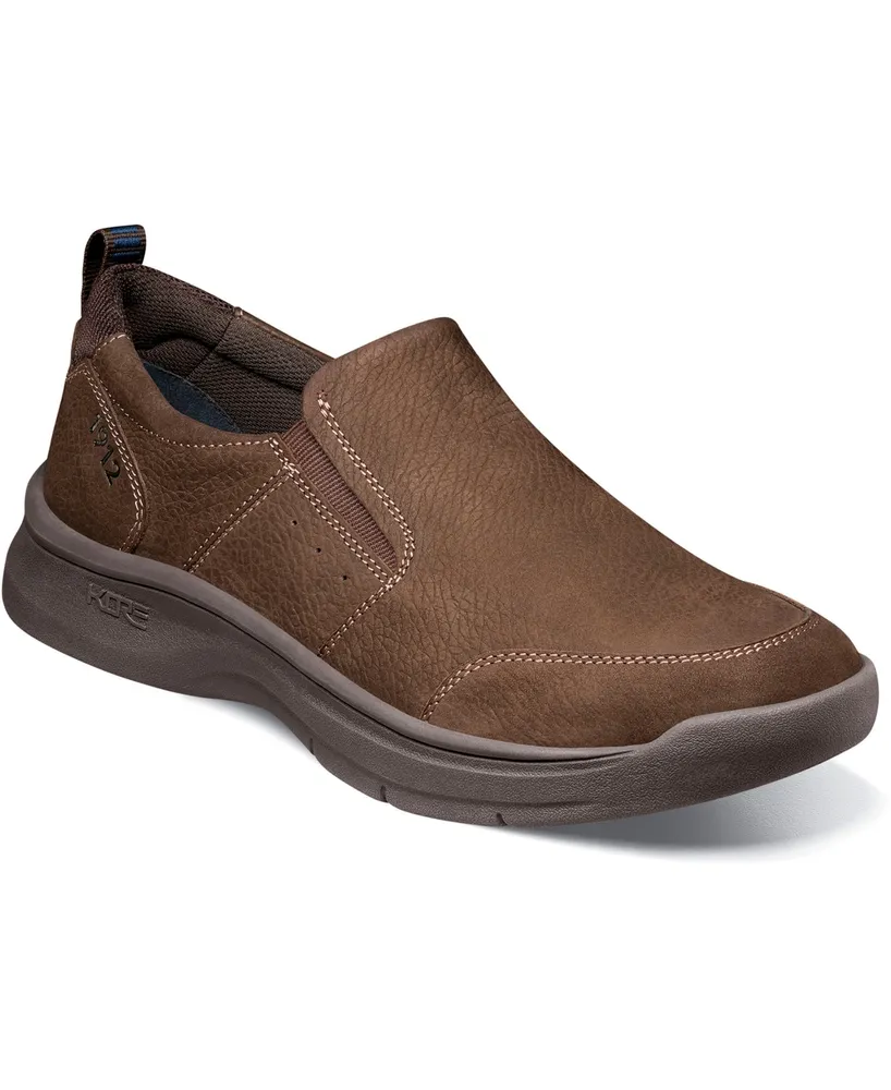 Nunn Bush Men's Mac Leather Moc Toe Slip-On Shoes