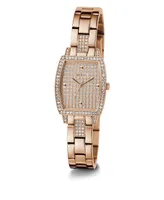 Guess Women's Analog Rose Gold-Tone Stainless Steel Watch 25mm - Rose Gold