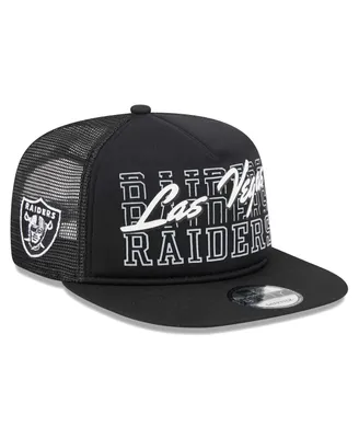 Men's New Era Black Las Vegas Raiders Instant Replay 9FIFTY Snapback Hat