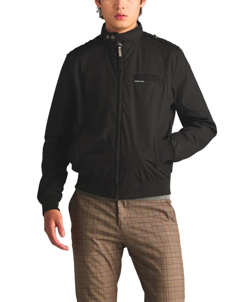 Members Only Big & Tall Classic Iconic Racer Jacket (Slim Fit)