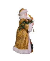 Kurt Adler 11.5" Battery-Operated Fabriche Led Nativity Santa