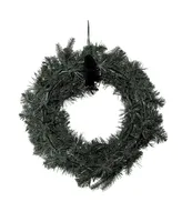 Kurt Adler 18" Battery-Operated Pre-Lit Warm Cluster Led Spruce Wreath