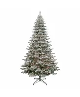 Kurt Adler 9' Pre-Lit Snow Pine Tree