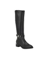 Calvin Klein Women's Daphny Pointy Toe Block Heel Casual Regular Boots